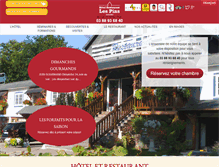 Tablet Screenshot of hotelrestaurantlespinshaguenau.com